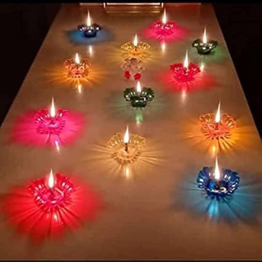 3D Reflection Rangoli Diya (Reusable)