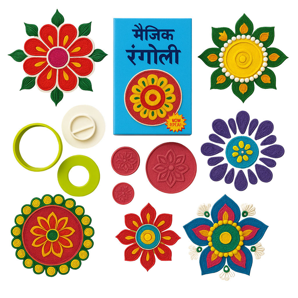 Rangoli Making Kit.