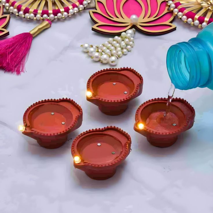 Reusable Water Sensor LED Diyas.